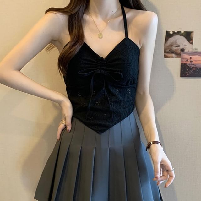 Top Crop Lace Camisole V-Neck