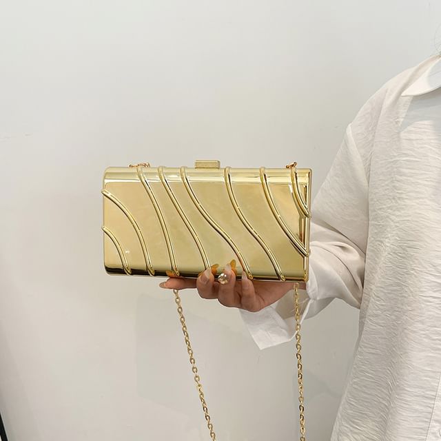 Chain Bag Crossbody Textured Strap