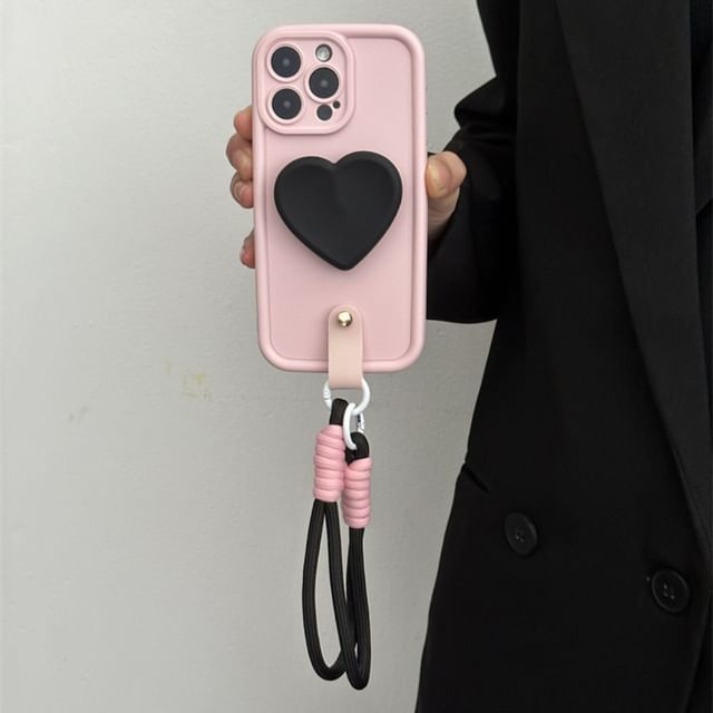 Case Phone Strap with Heart