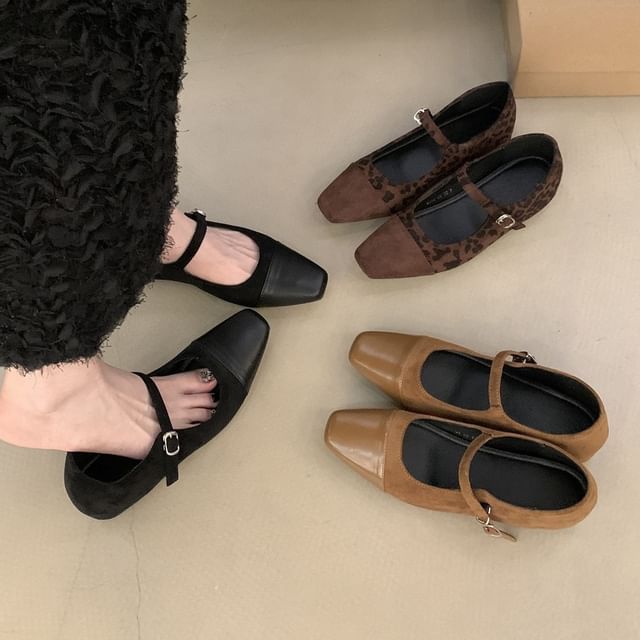 Jane Hidden Square Cap Toe Mary Wedge Pumps