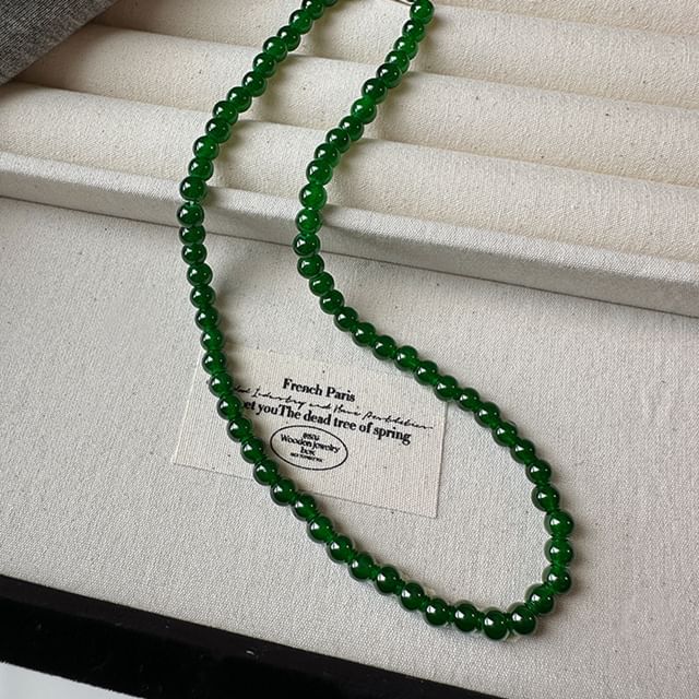 (Various Designs) Faux Bead Choker Gemstone