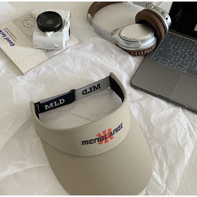 Visor Embroidered Lettering Sun