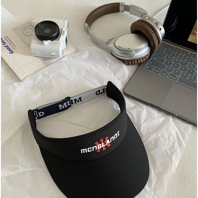Visor Embroidered Lettering Sun