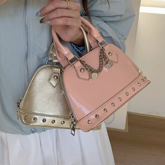 Studded Bag Faux Leather Crossbody