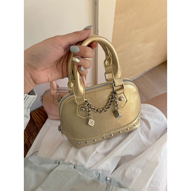 Studded Bag Faux Leather Crossbody