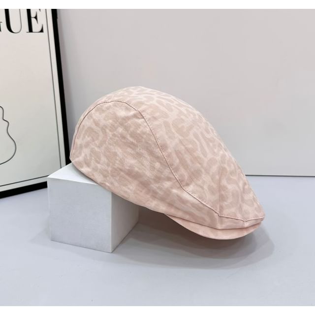 Print Flat Cap Leopard