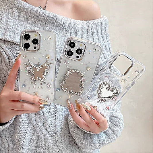 Mirror iPhone Rhinestone Case