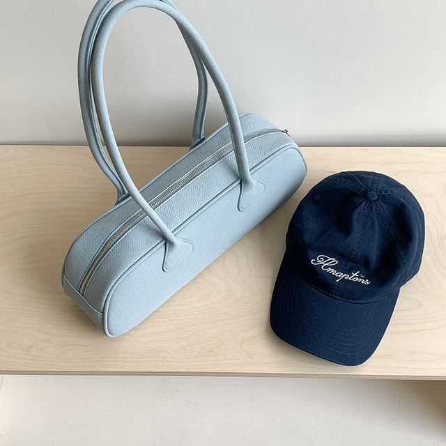 Bag Plain Faux Leather Shoulder