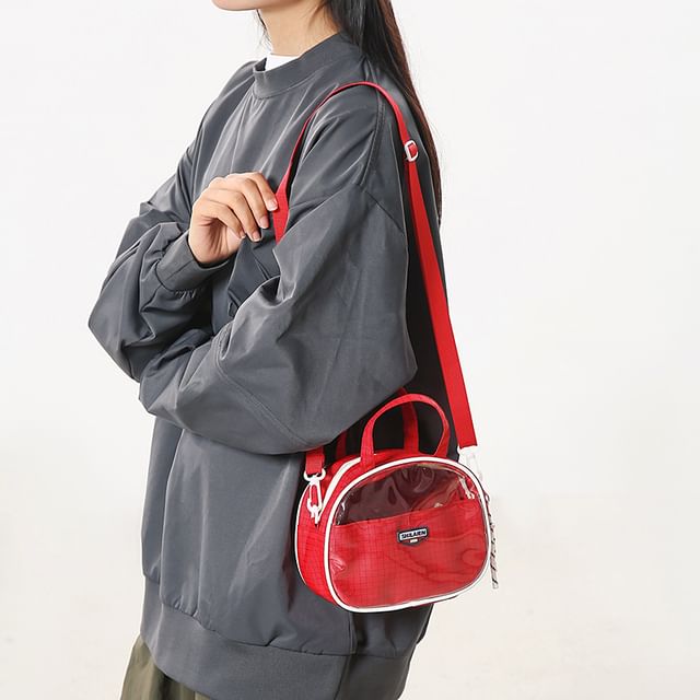 Bag Crossbody Lettering Plaid