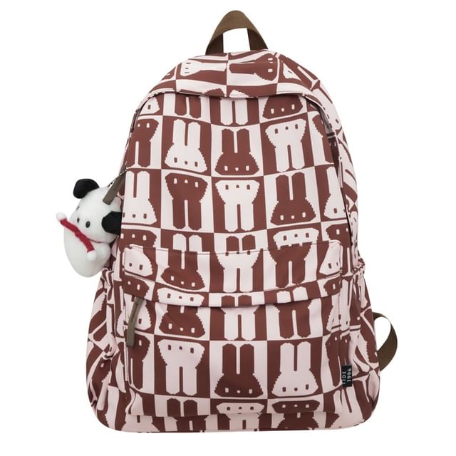 Backpack Rabbit Multi-Pocket Print