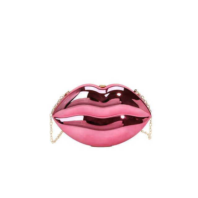 Lips Bag Chain Crossbody Strap