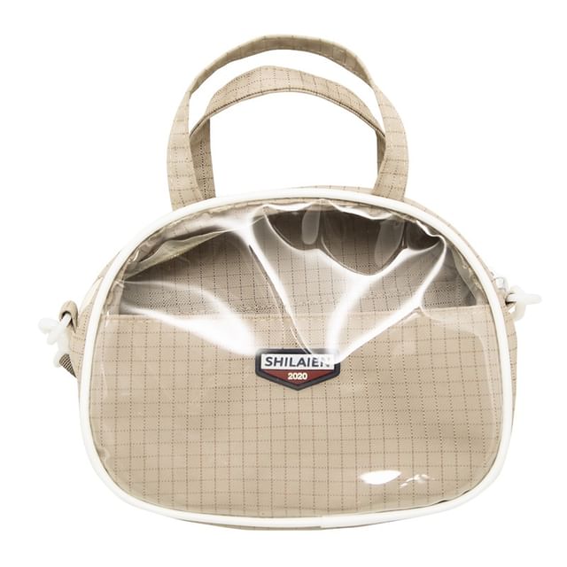 Bag Crossbody Lettering Plaid