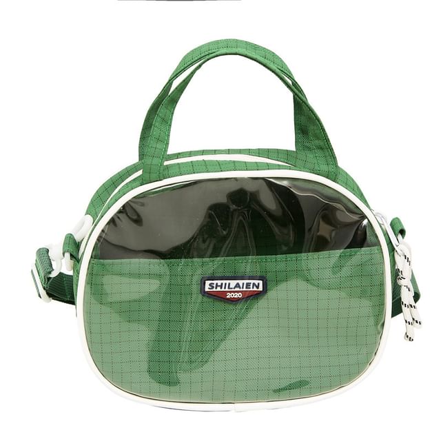 Bag Crossbody Lettering Plaid