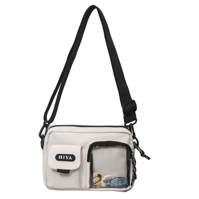Crossbody Bag Lettering Badge Set: Multi-Pocket +
