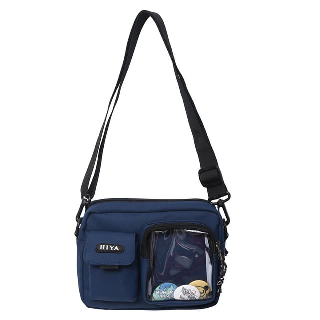 Crossbody Bag Lettering Badge Set: Multi-Pocket +
