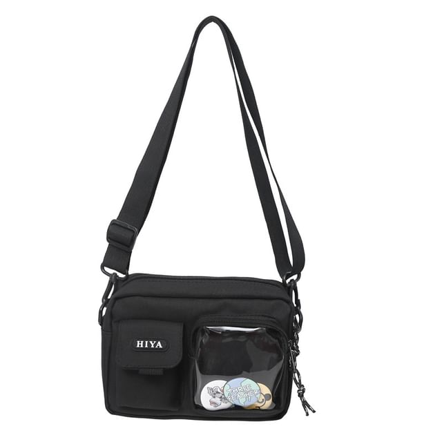 Crossbody Bag Lettering Badge Set: Multi-Pocket +