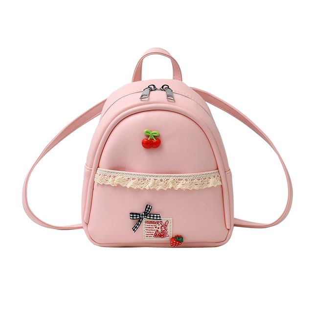 Backpack Lace Leather Applique Trim Faux