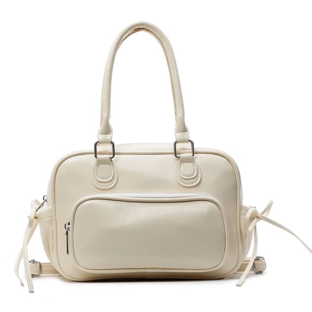 Leather Multi-Pocket Backpack Multi-Way Faux