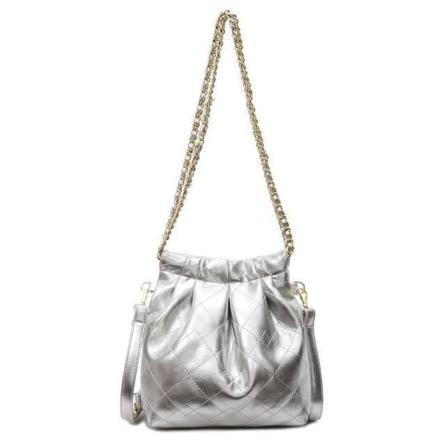 Multi-Way Shoulder Quilted Bag Strap Leather Chain Faux