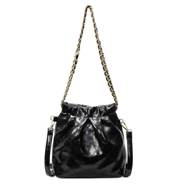 Multi-Way Shoulder Quilted Bag Strap Leather Chain Faux