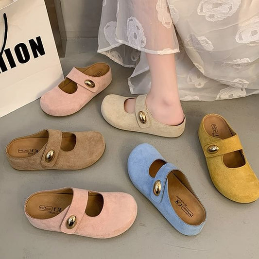 Shoes Toe Jane Round Mary