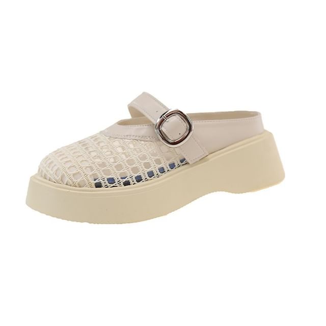 Mary Platform Cutout Jane Mules