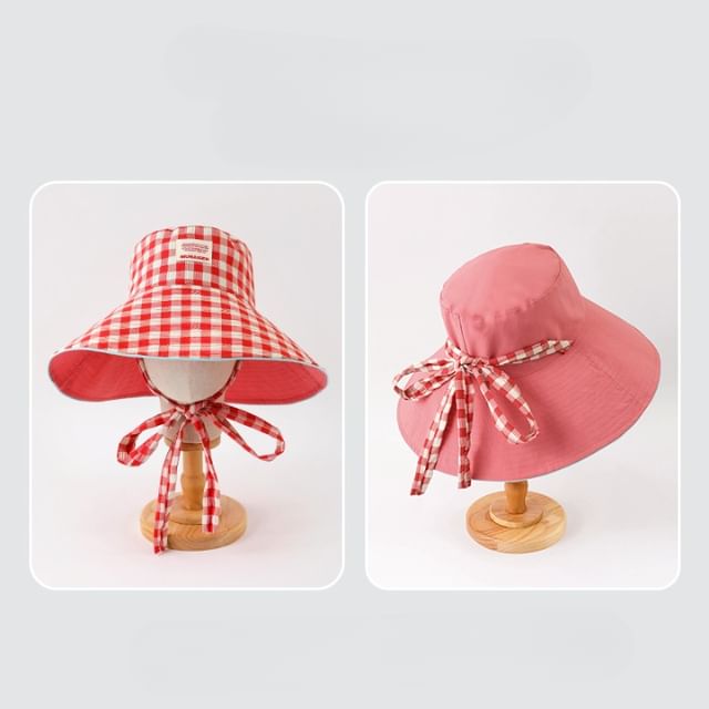 Applique Hat Plaid Boonie