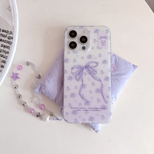 Bow Phone Strap Print / Set Case