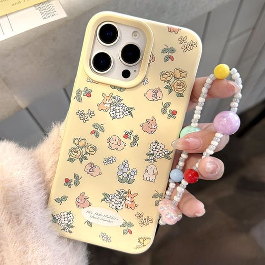 Bead / Strap Rabbit Phone Set Case Print
