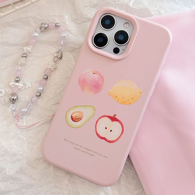 Fruit Case Bead Set Print / Strap Phone