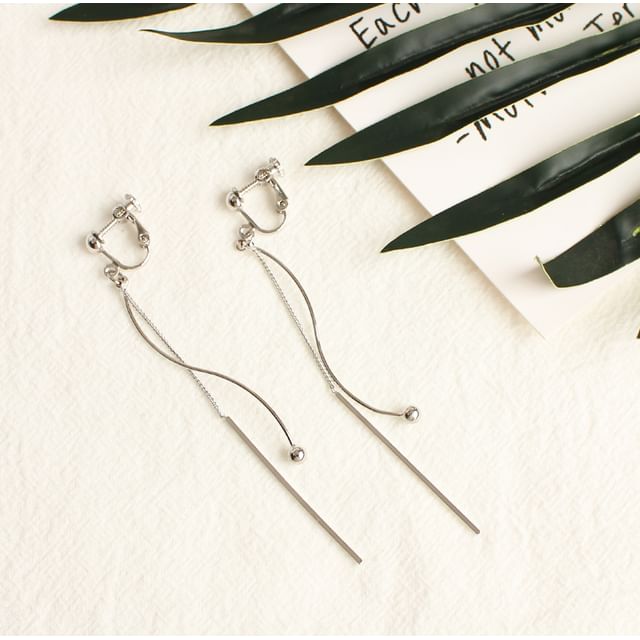 Bead / Bar Clip-On Earring Dangle