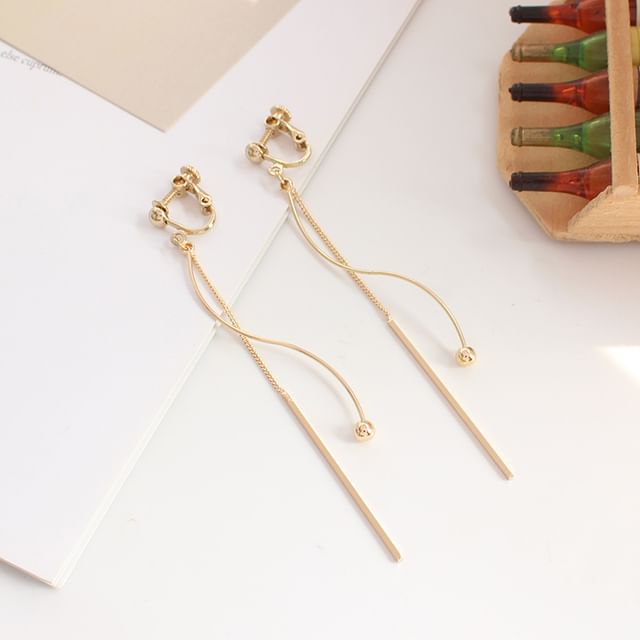 Bead / Bar Clip-On Earring Dangle