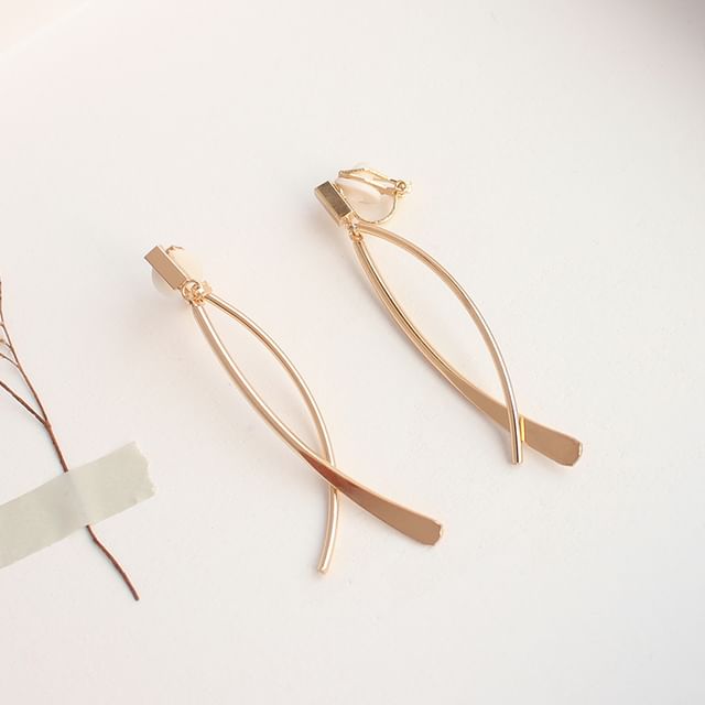 Clip-On Bar Earring / Dangle