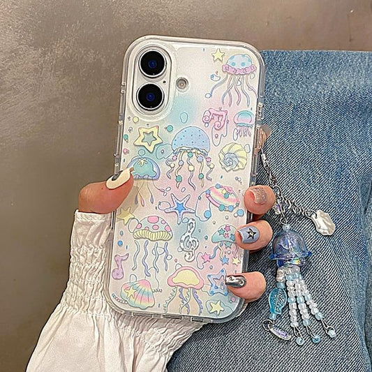 / Charm Set Case Phone Jellyfish