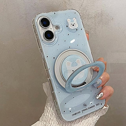 Case Splattered (Compatible with Set MagSafe) Phone Magnetic / Dog Stand