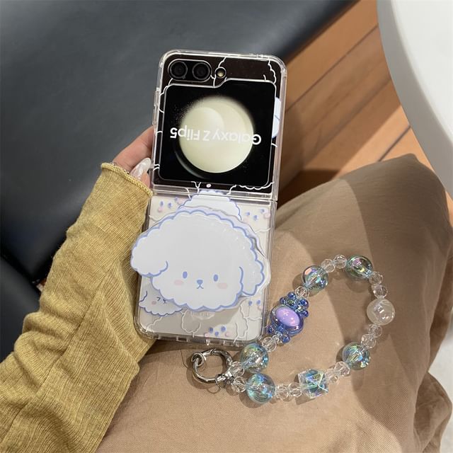 Dog Suction / Print Strap Set Phone Magnetic Case