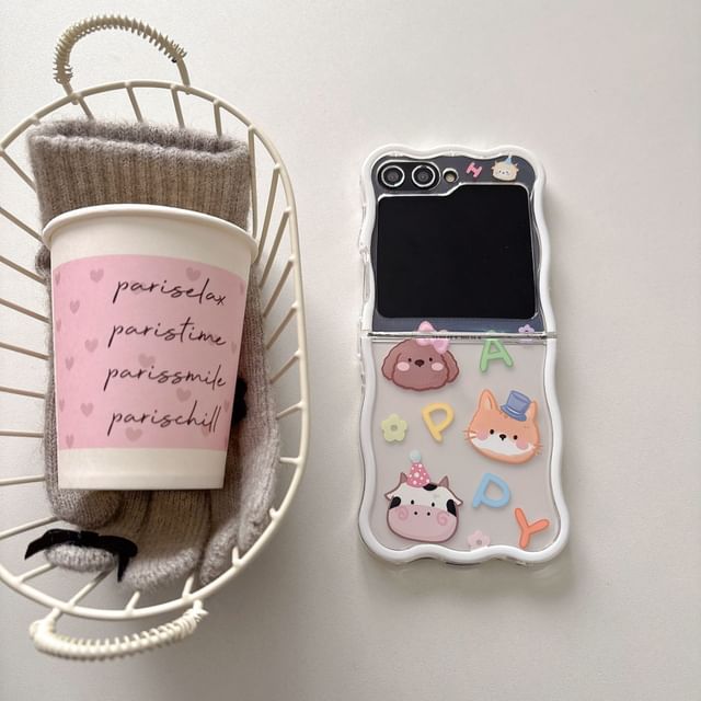 / Strap Cartoon Phone Animal Set Case