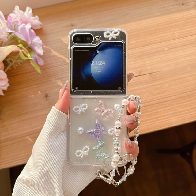 Phone Flip Set- Samsung Case / Strap Butterfly