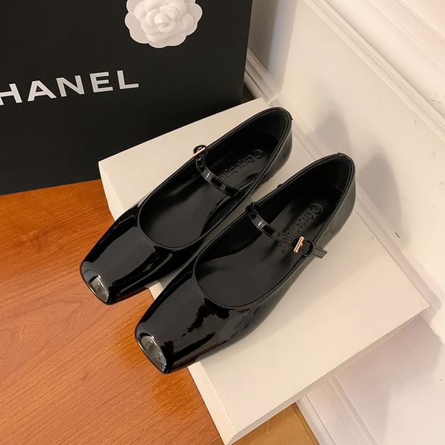 Low Square Heel Sandals Slingback Toe