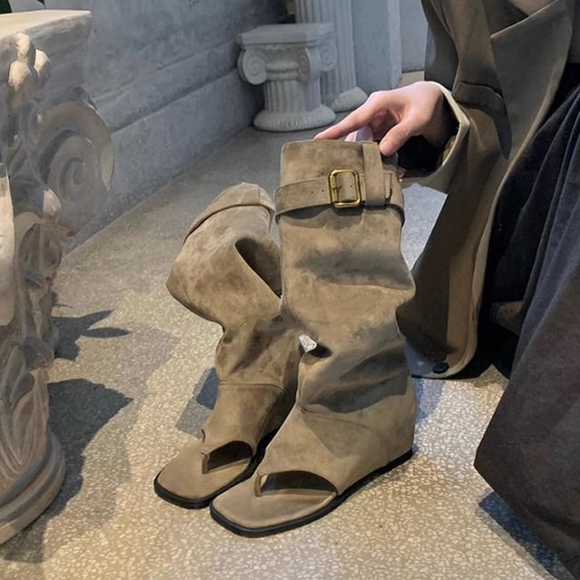 Buckled Thong Sandals