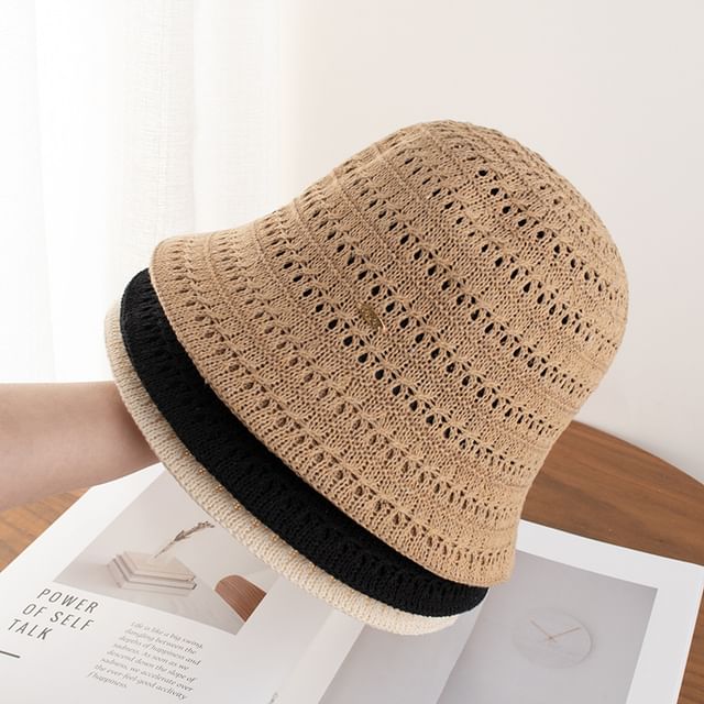 Hat Cloche Textured Plain