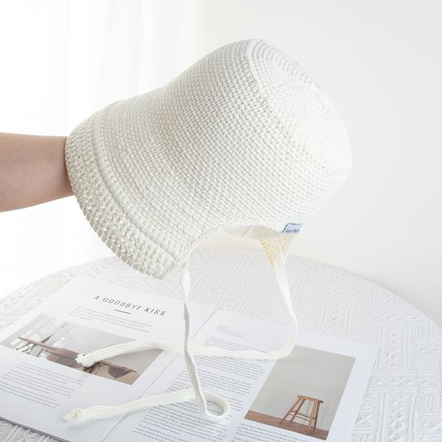 Plain Textured Cloche Hat