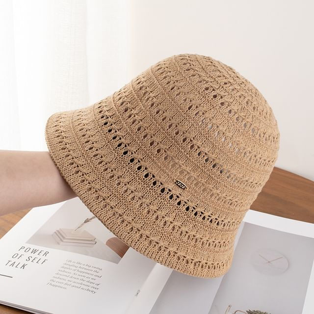 Hat Cloche Textured Plain