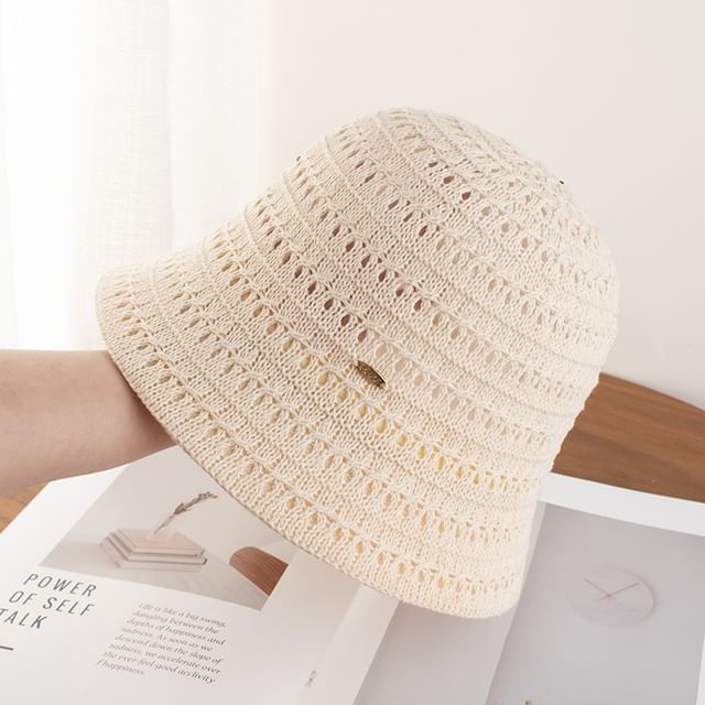 Hat Cloche Textured Plain