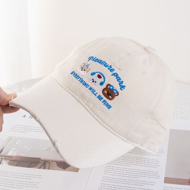 Cartoon Baseball Embroidered Cap