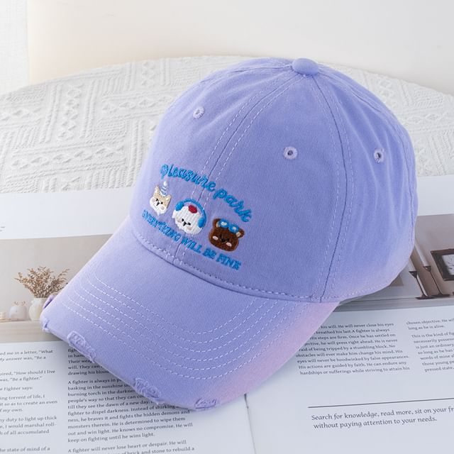 Cartoon Baseball Embroidered Cap