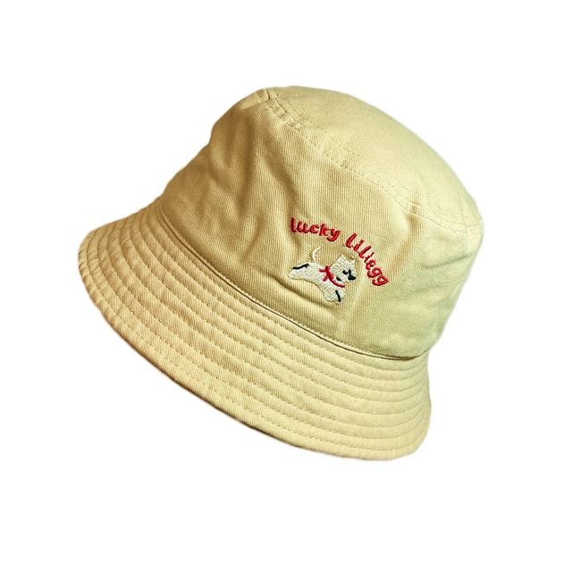 Hat Bucket Dog Embroidered