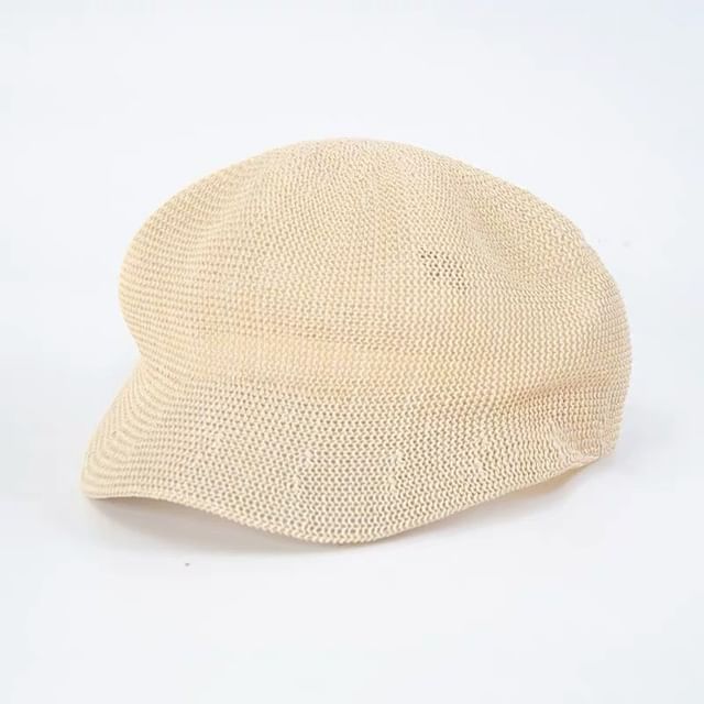 Plain Straw Beret