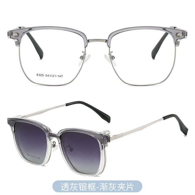 with On Half Frame Designs) Eyeglasses (Various Sunglasses Polarized Clip