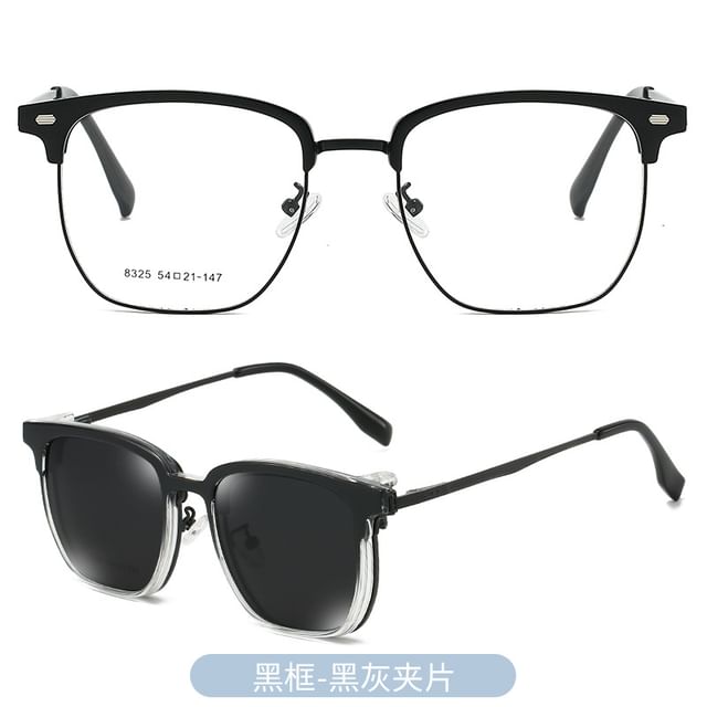 with On Half Frame Designs) Eyeglasses (Various Sunglasses Polarized Clip